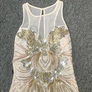 Bebe Racerback Embellished Dress
